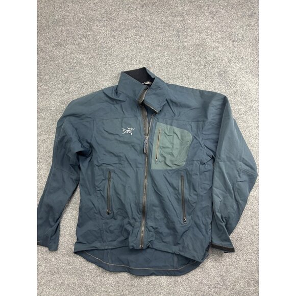Vintage Arc'teryx Gamma Jacket Mens Medium Blue Softshell Schoeller Zip